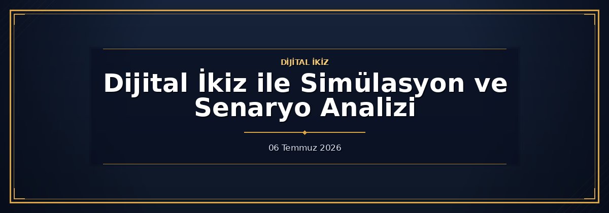 Dijital İkiz ile Simülasyon ve Senaryo Analizi