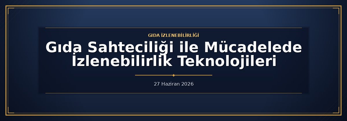 Gıda Sahteciliği ile Mücadelede İzlenebilirlik Teknolojileri