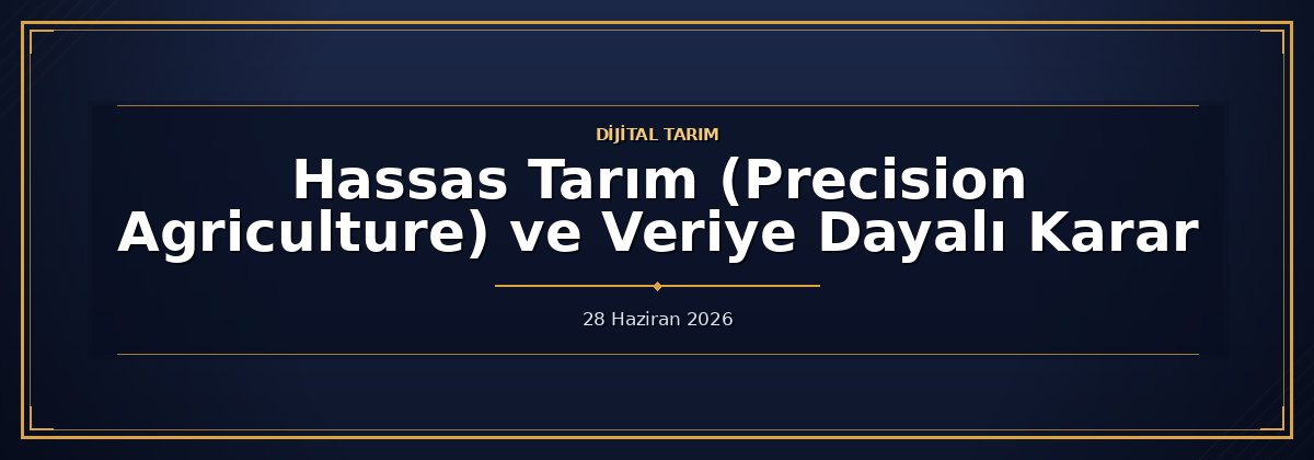 Hassas Tarım (Precision Agriculture) ve Veriye Dayalı Karar